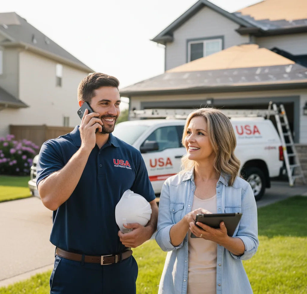 USA Roof Repair Experts customer support in Battleboro